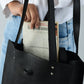 Ebony Elegance Leather Tote