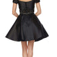 Juliet 790 Cold Shoulder Two-Piece Embellished Short Dress