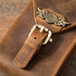 Men's Horse Leather Vintage Bronze Brown First Men's Waist Packs