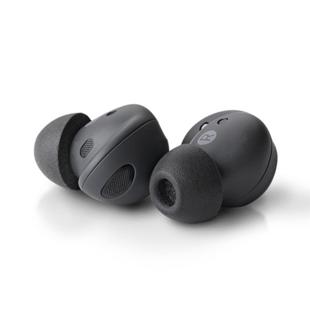 Almohadillas de espuma Comply diseñadas para Samsung Galaxy Buds2 Pro pequeñas, 3 pares, negras - Máxima comodidad, ajuste inquebrantable, almohadillas de espuma con memoria, puntas de repuesto para auriculares, fabricadas en EE. UU.