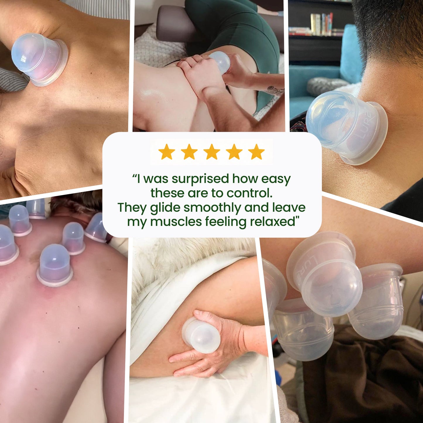 ZEN Body Cupping Set 1 Small 1 Large Cups
