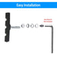 5 Pairs V Bike Brake Pads Road Mountain Bicycle V-Brake Blocks Set 70mm Non-Slip V Bicycle Stop Caliper W/ Hex Nuts and Spacers