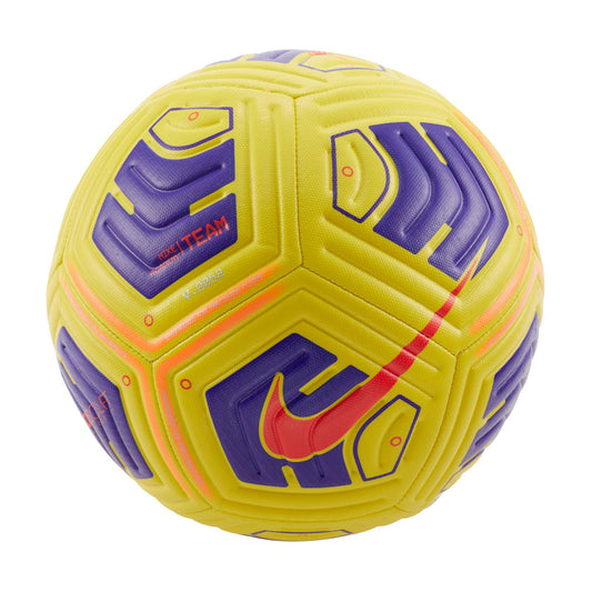 Balón de fútbol recreativo unisex NIKE CU8047-720 Academy amarillo/violeta talla 4