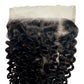 Cierre de cabello humano Kinky Curly 7x7 HD Lace