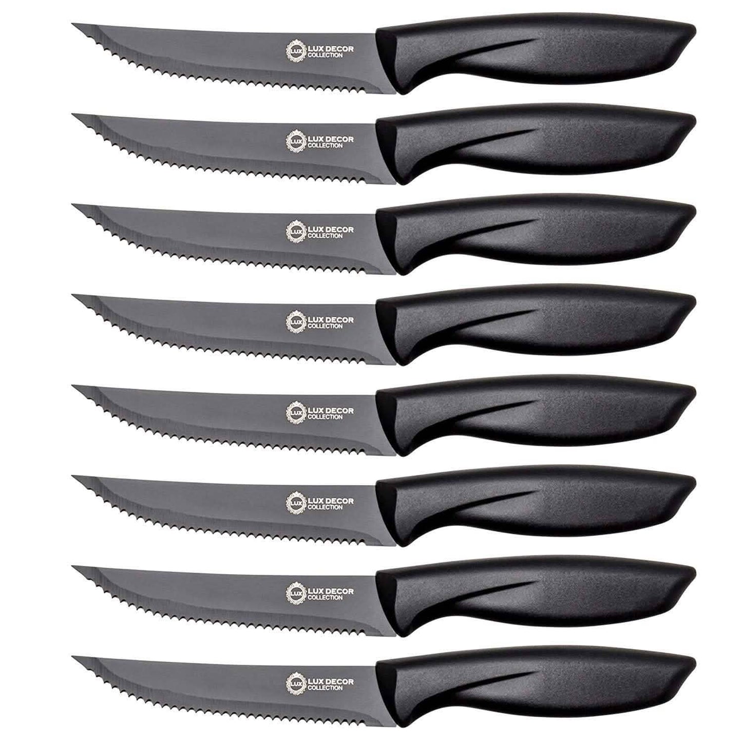 Set de 8 piezas: Cuchillo de carne de acero inoxidable