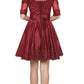 Juliet 804 Short Dress Off-Shoulder with Appliques