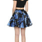 Juliet 805 Two-Piece Short Party Dress Print Skirt Off-Shoulder