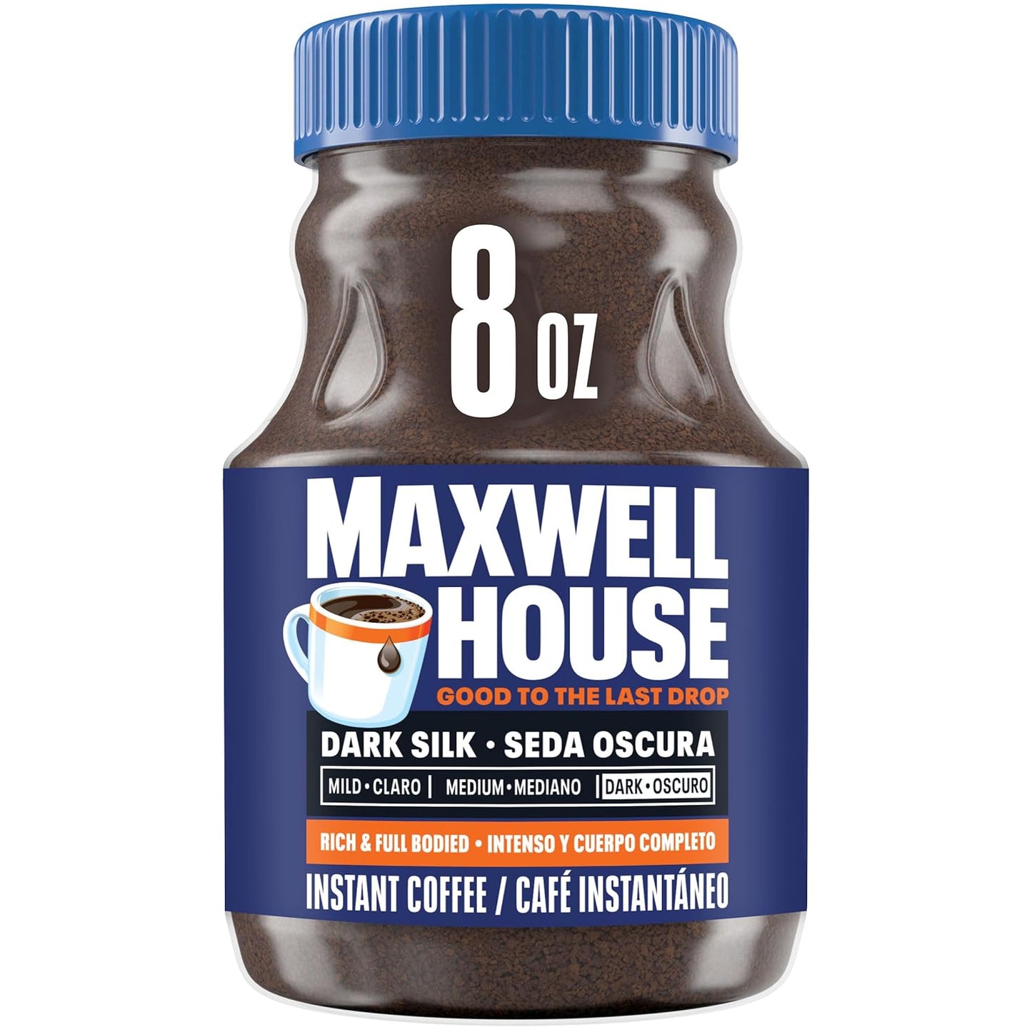 Maxwell House Dark Silk Café Instantáneo, 8 oz