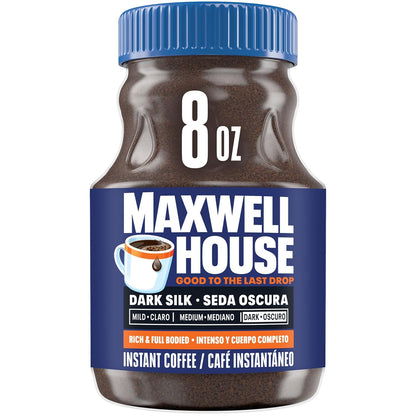 Maxwell House Dark Silk Café Instantáneo, 8 oz