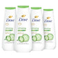 Dove Gel Corporal Pepino Refrescante y Té Verde Paquete de 4 Limpiador que Refresca la Piel y Elimina Eficazmente las Bacterias a la Vez que Nutre tu Piel 591 ml