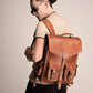 Vintage Leather Backpack Rucksack