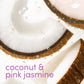 Desodorante en barra Dove para protección contra el mal olor durante 72 horas, coco y jazmín rosa, sin aluminio, 2.4 oz