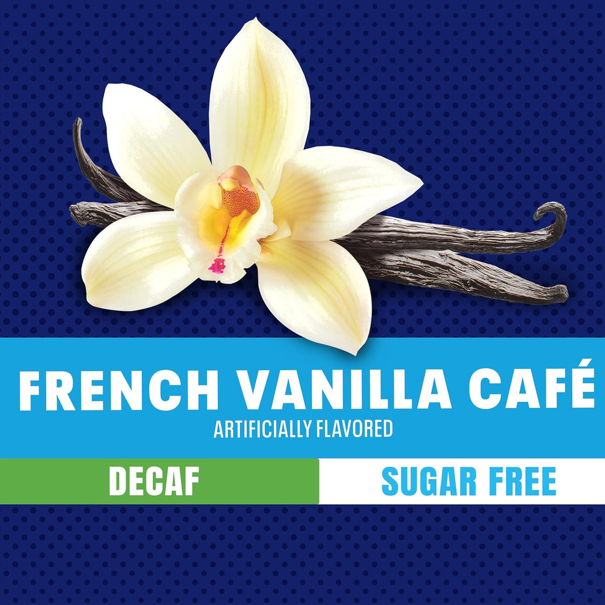 Maxwell House mezcla instantánea de café estilo cafetería, descafeinado y sin azúcar, fácil de preparar, 1 recipiente, para café matutino rápido o un gusto por la tarde, French Vanilla Cafe, lácteos kosher, 4.3 oz
