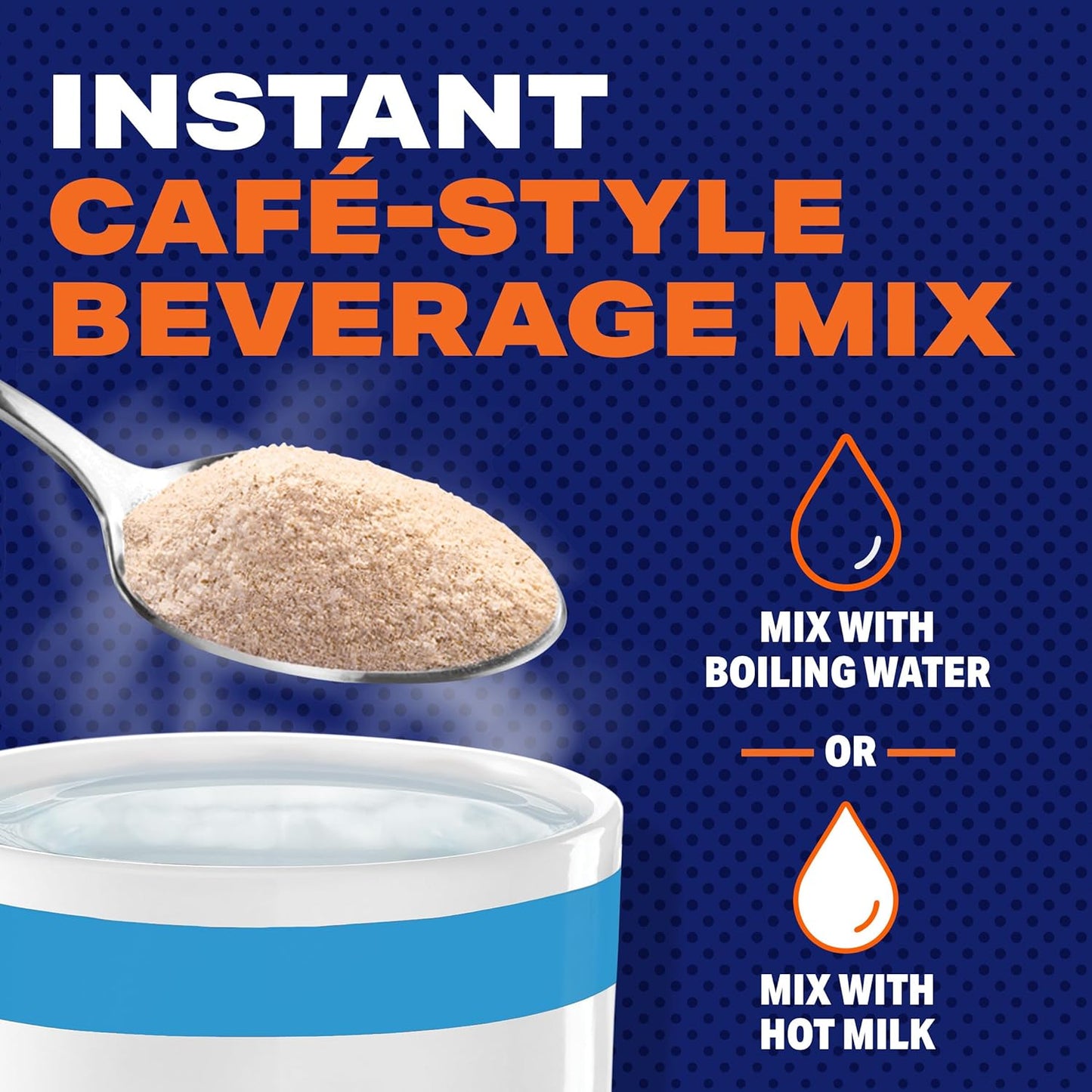 Maxwell House Mezcla de Bebida Instantánea Estilo Café, Fácil de Preparar, 1 Bote, para un Café Rápido por la Mañana o un Gusto por la Tarde, Café Vainilla Francesa, Lácteos Kosher, 8.4 oz