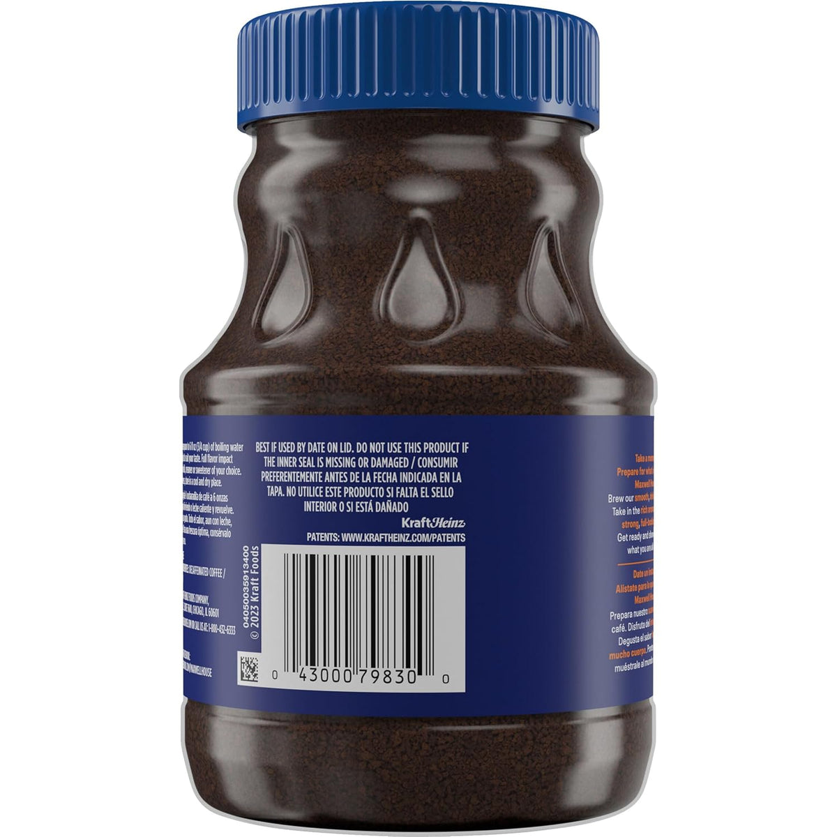 Maxwell House Café Tostado Original Descafeinado Café Soluble, Tarro de 8 oz