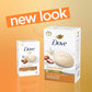 Dove Beauty Bar Soap Shea Butter, 8 Bars for Nourished, Radiant Skin, Enriches Skin 3.75 oz