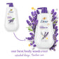 Dove Body Wash con bomba, aceite de lavanda relajante y manzanilla, paquete de 3 para una piel renovada y saludable, limpiador suave para la piel con micromohidratación renovadora de 24 horas, 30.6 onzas