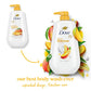 Dove Body Wash with Pump 3 Count Glowing Mango & Almond Butter for Renewed, Healthy-Looking Skin Gentle Skin Cleanser with 24hr Renewing MicroMoisture 30.6 oz