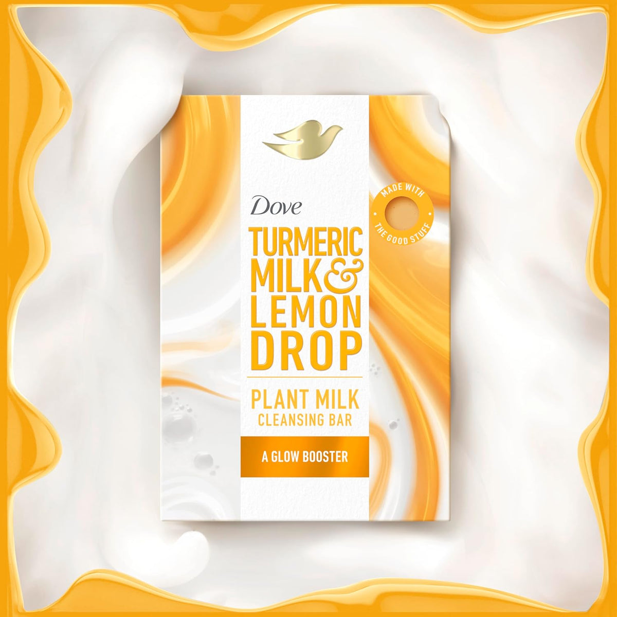 Dove Paquete Surtido de Jabón en Barra Limpiador Leche Vegetal 4 para Piel Humectada, con Limpiadores Suaves, Sin Limpiadores Sulfatados ni Parabenos, Fórmula 98% Biodegradable, 142 g