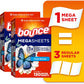 Bounce Mega Dryer Sheets, Fresh Breeze, 130 Count, Mega Fabric Softener Sheets with Static Control, Wrinkle Reduction, Extra Softness, Lasting Scent, Repels Lint