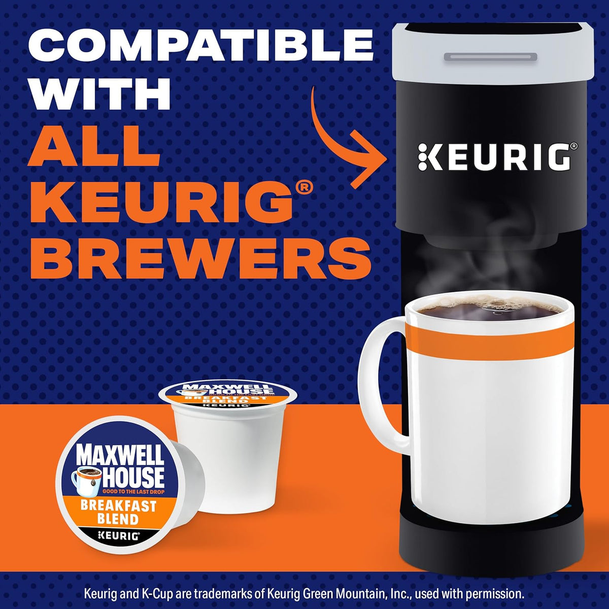 Maxwell House Breakfast Blend Tostado Suave Cápsulas de Café K-Cup, Caja de 84 unidades