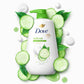 Dove Gel de Ducha con Dosificador Refrescante Pepino y Té Verde para Piel Suave como la Loción por 24h Limpiador Corporal Hidratante Sin Sulfatos Sin Parabenos 909 g
