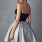 Juliet 829 Two-Tone Sweetheart Short A-Line Dress