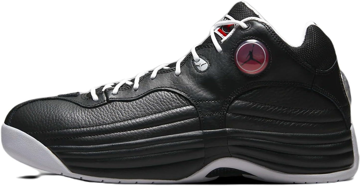 Zapatillas de baloncesto Jordan Jumpman Team I de Nike para hombre, color negro/blanco/rojo universitario, talla 12 M EE. UU.