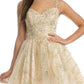 Juliet 838 Homecoming Short Dress Applique and Glitter
