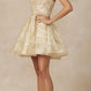 Juliet 838 Homecoming Short Dress Applique and Glitter