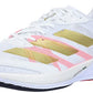 adidas Adizero Adios 6 Running Shoe - Womens FTW White/Gold Metallic/Solar Red 6.5