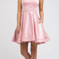 CLEARANCE - Juliet 852 Caged-Back Homecoming Short Dress with Pockets (Size Small)