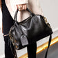 Women's Fashion Simple Boston Portable One Genuine Handbags