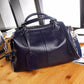 Women's Fashion Simple Boston Portable One Genuine Handbags