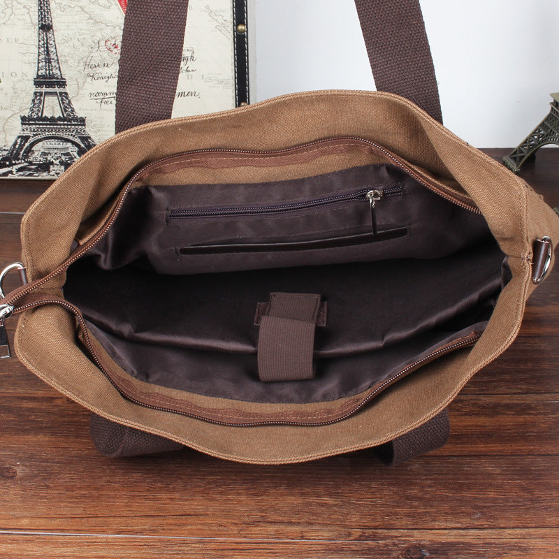 Men's Charming Canvas Business Horizontal Computer Men's Briefcases