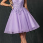 Vestido de muñeca corto con apliques florales Juliet 860