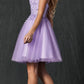 Vestido de muñeca corto con apliques florales Juliet 860