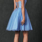 Vestido de muñeca corto con apliques florales Juliet 860