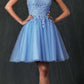Vestido de muñeca corto con apliques florales Juliet 860