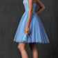 Vestido de muñeca corto con apliques florales Juliet 860