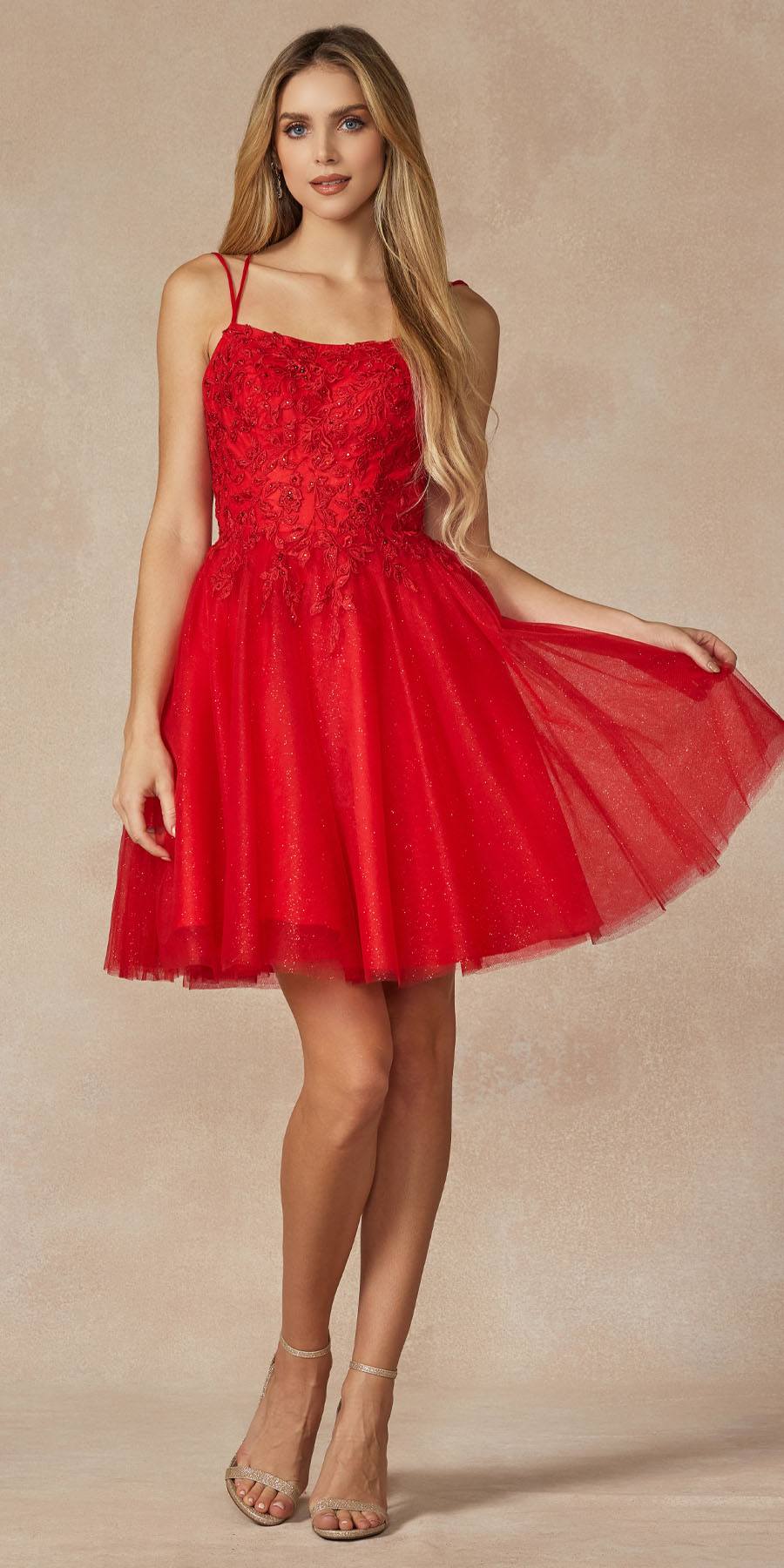 Vestido de muñeca corto con apliques florales Juliet 860