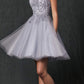 Vestido de muñeca corto con apliques florales Juliet 860