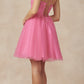 Vestido de muñeca corto con apliques florales Juliet 860