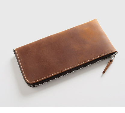 Men's Leather Crazy Horse Mini First Layer Purses