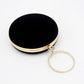 Women's Round Dinner Diamond Veet Clutch Evening Bags