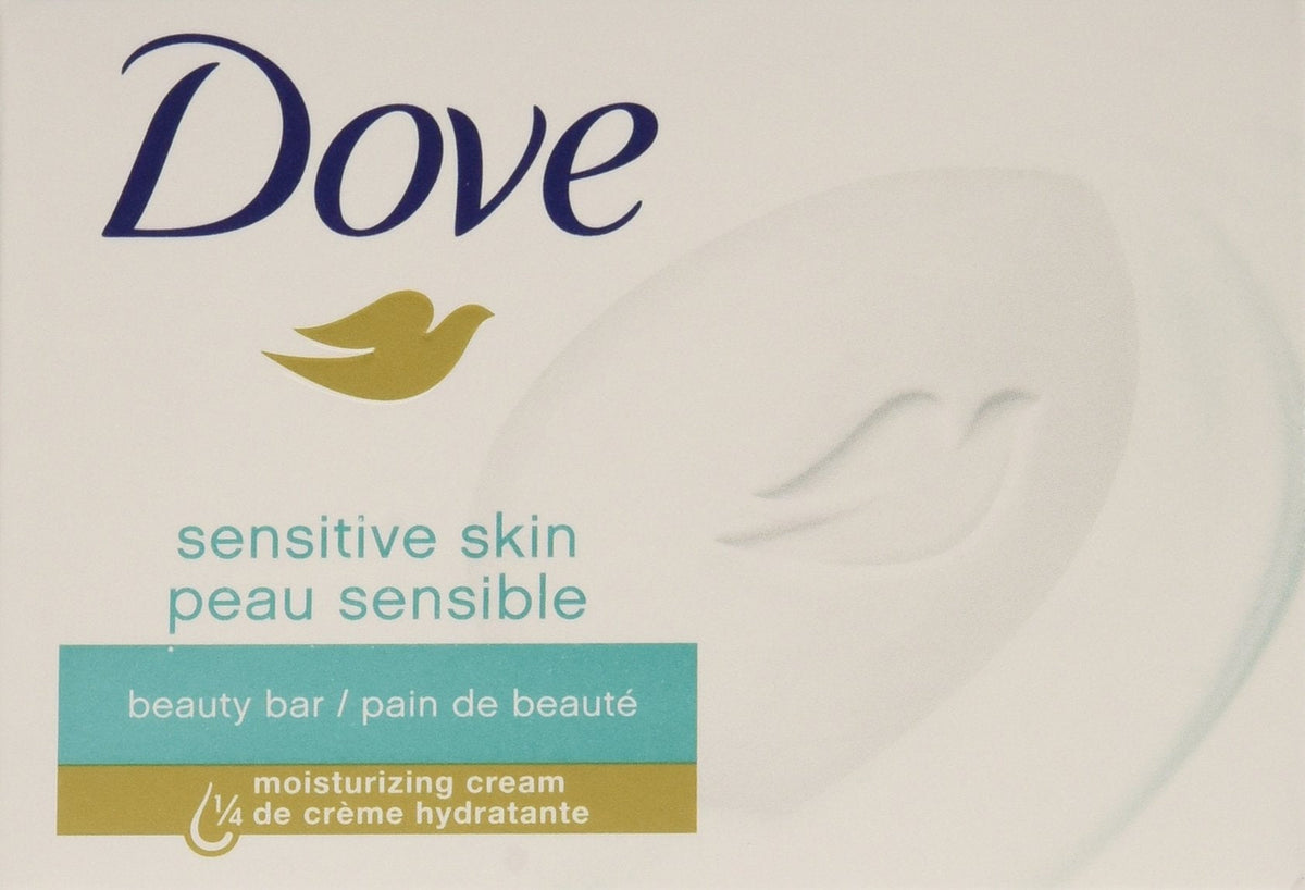 Jabones en barra sin perfume para piel sensible Dove - 6 unidades
