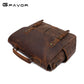 Men's Retro Crazy Horse Leather Oil Wax Shoulder Bags