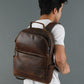 MaheTri Cambridge Unisex Buffalo Leather Backpack