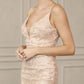 Juliet 870 Fully Sequin-Print Elegant Homecoming Short Dress