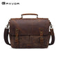 Men's Retro Crazy Horse Leather Oil Wax Shoulder Bags